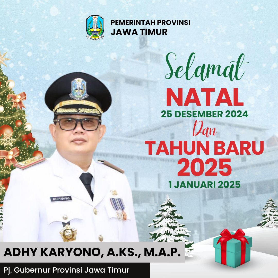 Ucapan Selamat Natal 2024 dan Tahun Baru 2025 oleh Adhy Karyono, A.Ks., M.A.P