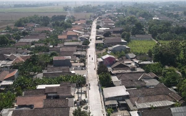 Lima Kilometer Jalan Beton Tarik—Mliriprowo Sidoarjo Selesai, Gus Muhdlor Target Sisanya Tuntas Desember