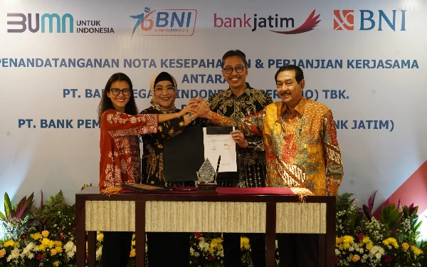 Tingkatkan Layanan Digital, Bank Jatim Kolaborasi dengan BNI