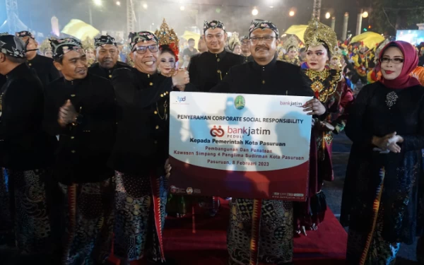 Thumbnail Bank Jatim Peduli Bantu Pembangunan Landmark Simpang 4 Kota Pasuruan