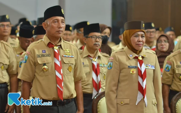 Buka Rakerda Pramuka Jatim 2023, Gubernur Khofifah Pesan Teruslah Berprasangka Baik 