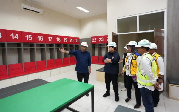 Thumbnail Erick menilai drainase dan rumput stadion ini sudah siap untuk digunakan Piala Dunia U-20 2023 Mei mendatang.