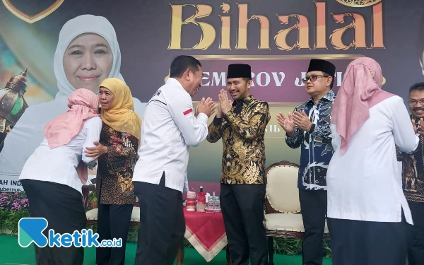 Awali Hari Pertama Kerja, Khofifah Gelar Halal Bi Halal