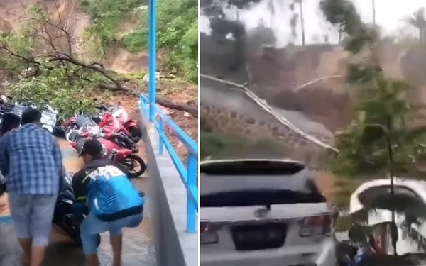 Kabupaten Bandung Dilanda Banjir Longsor, Jembatan Ambruk dan Sambaran Petir