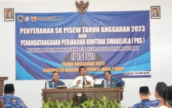 Terima SK PISEW, 28 Desa Kabupaten Madiun Digelontor Rp7 Miliar