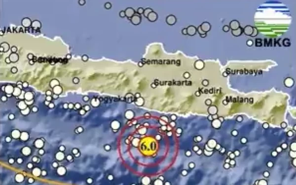 Thumbnail Gempa M 6,0 Guncang Pacitan, Terasa hingga Ponorogo-Jogja, Tak Berpotensi Tsunami