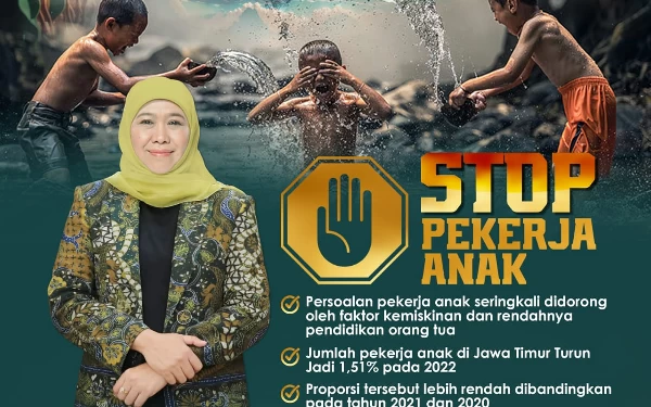 Thumbnail Angka Pekerja Anak di Jatim Terus Turun Signifikan