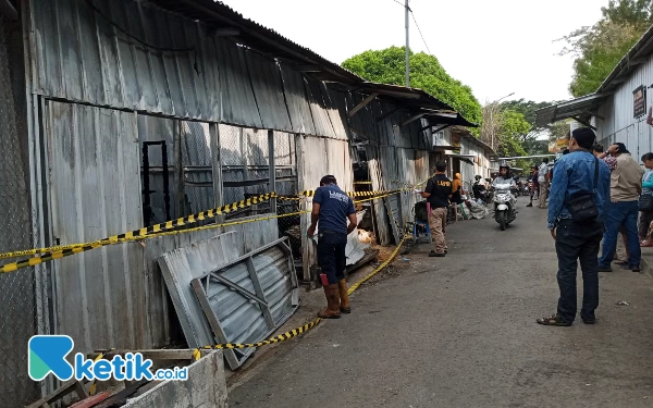 Thumbnail Pasar Relokasi Kota Batu Terbakar, 3 Kios Ludes