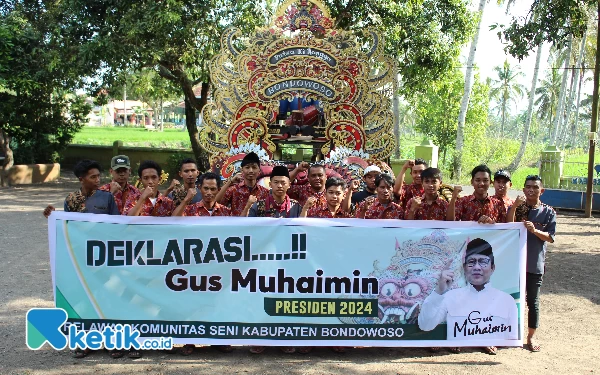 Relawan Komunitas Seni Bondowoso Dukung Cak Imin Maju Pilpres 2024