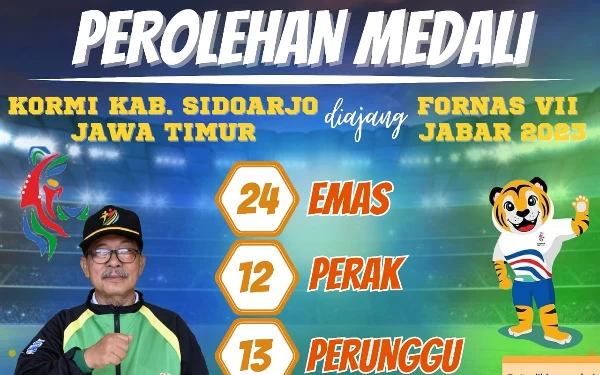 Thumbnail KORMI Sidoarjo Gemilang, Raih 49 Medali di Fornas VII