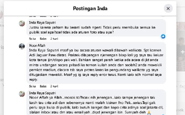 Thumbnail Berita - Kadis Kominfo Pemkot Madiun Tuding Inda Raya Minta Diundang di Acara Jakarta, Wawali: Hoax Nih Njenengan