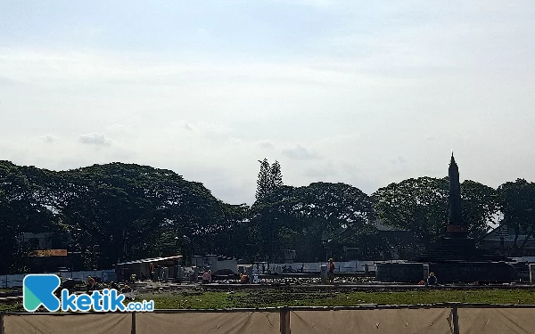 Progres Revitalisasi Alun-Alun Tugu Malang Capai 27 Persen, Sudah Ada Pedestrian