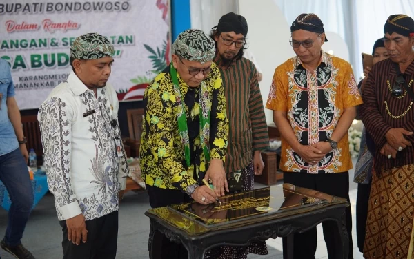 Thumbnail Berita - Terus Tambah Desa Budaya, Pemkab Bondowoso Kukuhkan Desa Karangmelok