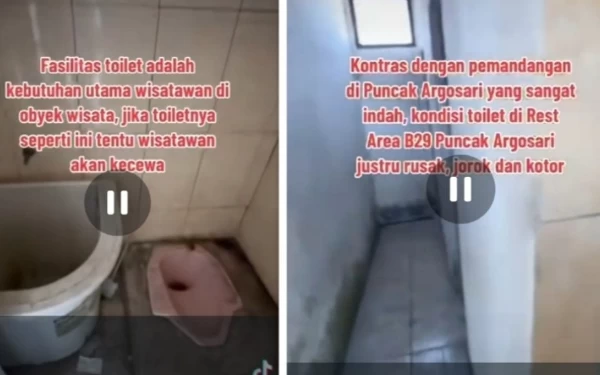 Beredar VT Kondisi Toilet Wisata B29 Kotor dan Bau