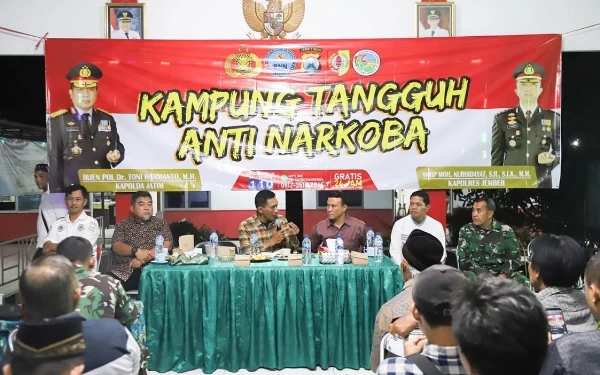 Omzet Sindikat Capai Ratusan Miliar, Polres Jember Bangun Kampung Anti Narkoba