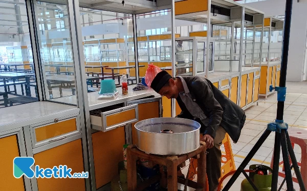 Suasana Pasar Induk Among Tani Kota Batu yang Mulai Ditempati Pedagang