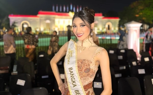 Pesona Maharani Devi, Miss Indonesia Babel di Acara Istana Berbatik