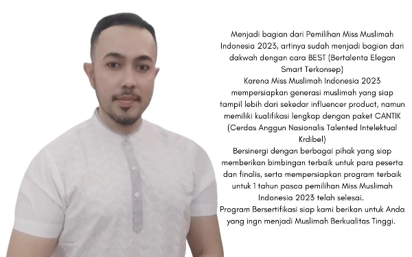 Thumbnail Mengenal Ahmad Taufiq, Founder Miss Muslimah Indonesia