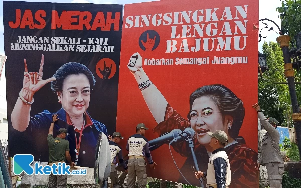 Thumbnail Reklame Megawati Ikut Ditertibkan, Ketua PDIP Kota Malang Sebut Tebang Pilih