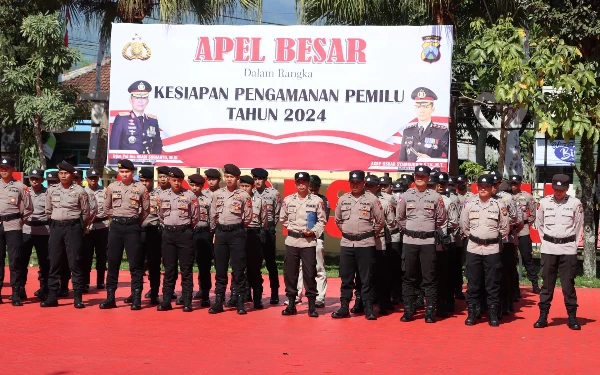 Apel Besar Kesiapan Pemilu 2024, Begini Arahan Kapolres Batu