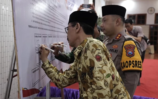 Deklarasi Damai, Pemkot Kediri Ajak Seluruh Elemen Masyarakat Ciptakan Pemilu 2024 Aman dan Kondusif