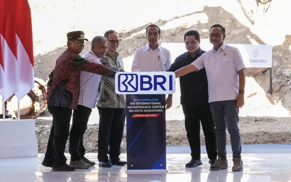 Thumbnail Jokowi Groundbreaking BRI International Microfinance Center Seluas 13 Ribu Meter Persegi di IKN