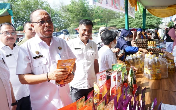 Buka Gerakan Pangan Murah, Sekda Asahan Sekaligus Tinjau Langsung Acara