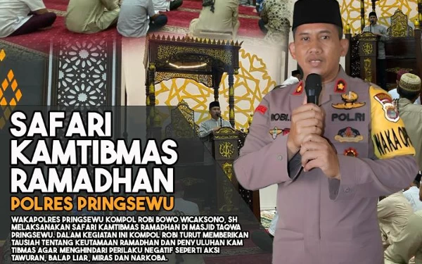 Thumbnail Berita - Wakapolres Pringsewu Sampaikan Pesan Kamtibmas di Bulan Suci Ramadan