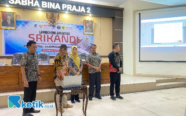 Thumbnail Menuju Bondowoso Satu Data, Pj Bupati Launching Aplikasi Srikandi