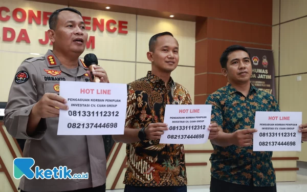 Thumbnail Polda Jatim Buka Hotline Bagi Korban Penipuan Investasi CV Cuan Group