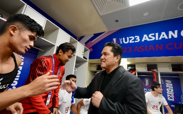 Erick Thohir Bangga dengan Perjuangan Timnas Indonesia U-23 Usai Hajar Korsel di Perempat Final