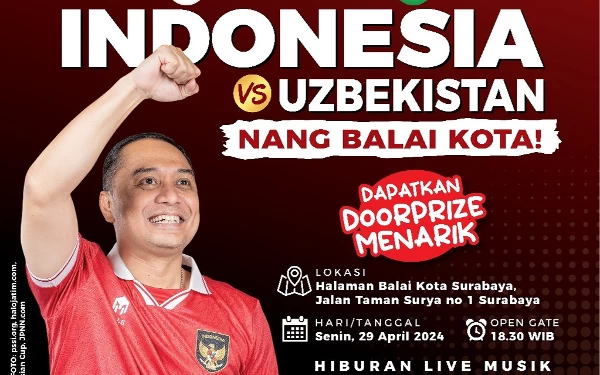 Tenang, Wali Kota Surabaya Kerja Sama dengan MNC Group untuk Gelar Nobar Timnas