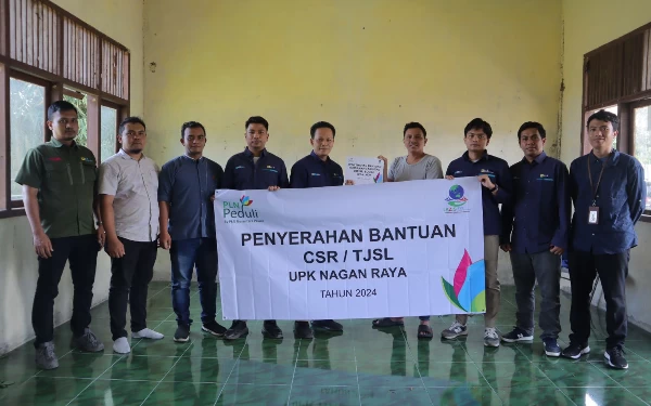 PLN UPK Nagan Raya Renovasi Balai Musyawarah Desa Gampong Lhok