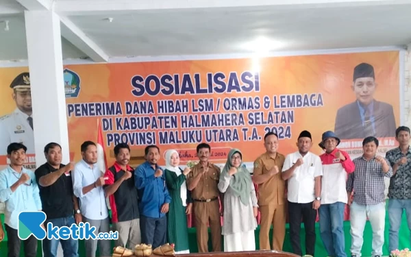 Bakesbangpol Halsel Gelar Sosialisasi Bagi Penerima Dana Hibah