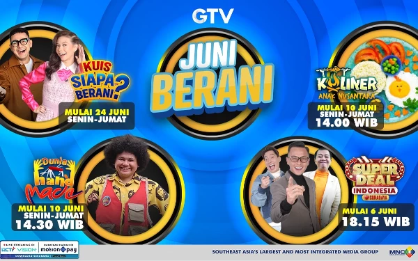 Thumbnail Juni Makin Happy Bersama Deretan Program Paling Berani dari GTV