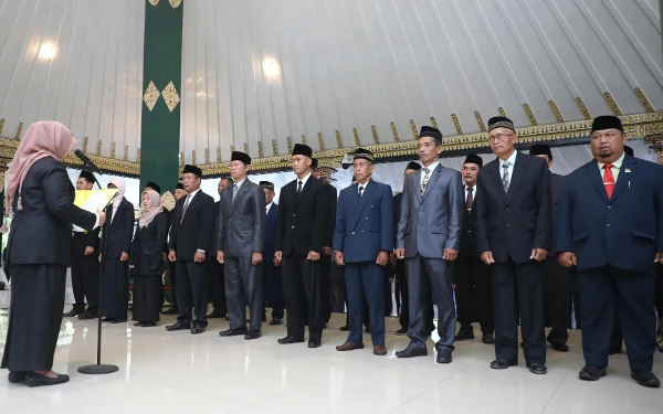 Foto Sebanyak 258 anggota Badan Permusyawaratan Kalurahan (BPKal) di Sleman diperpanjang masa jabatannya menjadi 8 tahun. (Foto: Humas Pemkab Sleman/Ketik.co.id)