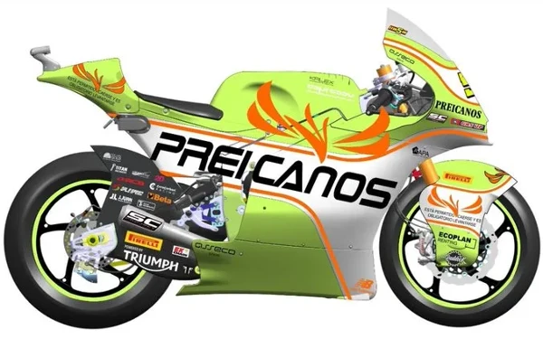 Foto Tampilan anyar Preicanos Racing Team di Moto2 2024 yang dulu Pertamina Mandalika SAG Racing Team. (Foto: Motorsport)