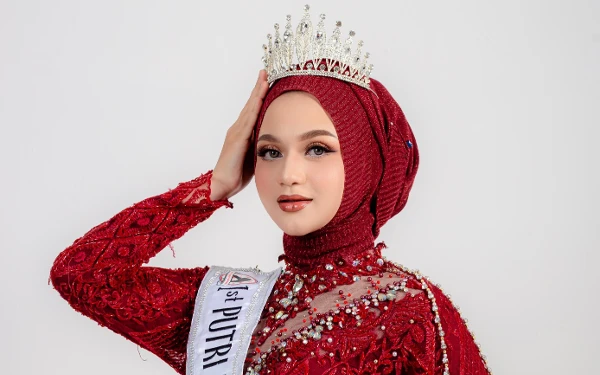 Foto Nyimas Amanda Zaskia, RU 1 Putri Hijabfluencer Lampung 2024 (Foto: dok. pribadi)