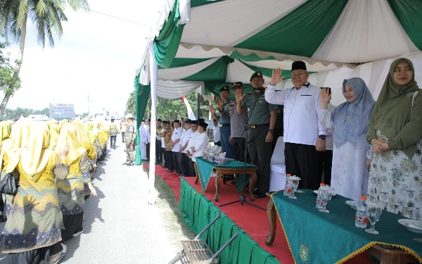 Pembukaan Festival Seni Qasidah Tingkat Kabupaten 2024, Plh Sekda Asahan Lepas Balon Udara