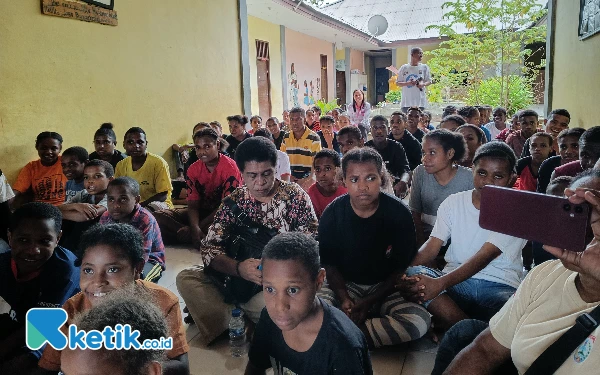 Foto Pantai asuhan Kasih Agape yang terletak di kabupaten Sorong, semuanya adalah anak-anak asli Papua. Foto Zaid Kilwo