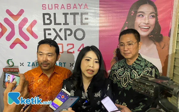 Foto CEO Zabetmart Elizabeth AM Setiaatmadja menjelaskan Blite Expo 2024. (Foto: Shinta Miranda/Ketik.co.id)