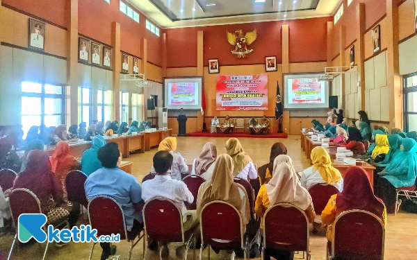 Foto Suasana sarahsehan RSUD dr Darsono di Gedung Karya Darma Pacitan. (Foto: Al Ahmadi/Ketik.co.id)