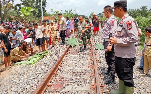 Lakalantas Kereta Api di Kabupaten Batu Bara Sumut, Tubuh Korban Tewas Terpisah Tiga Bagian