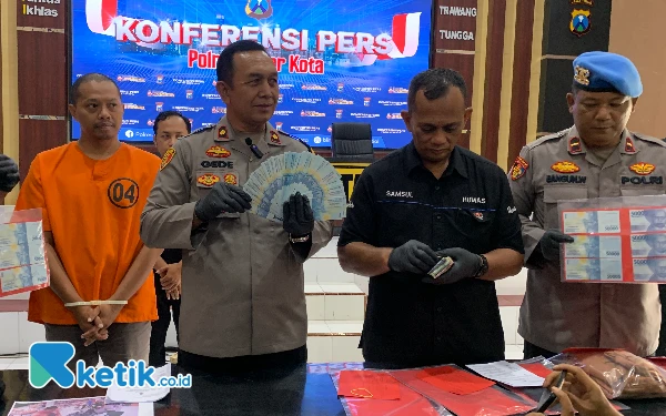 Edarkan Upal di Kota Blitar, Residivis Korupsi Ditangkap Polisi