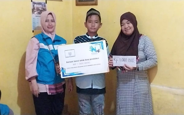 Beri Bantuan Anak SD di Palembang, Yayasan Asa Pendidikan Nusantara Gandeng Yaga Yingde Grup