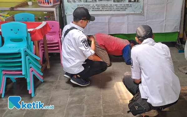 Siswa PAUD di Kota Batu Dikejutkan Tanah Ambles di Sekolah