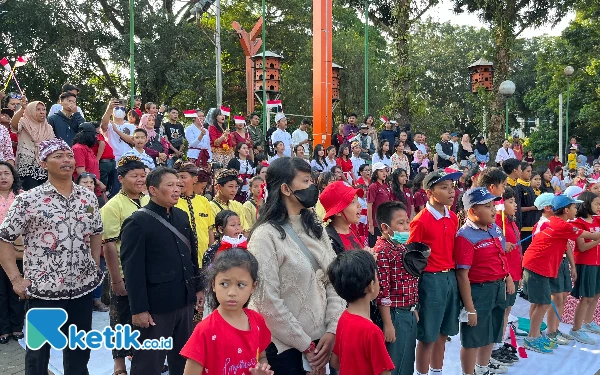 Thumbnail Anak-Anak Penganut Agama dan Penghayat di Kota Malang Barikan, Kampanyekan Stop Bullying