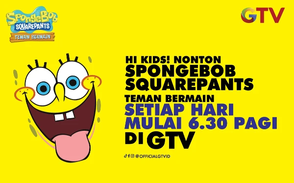 Thumbnail Berita - Jadikan Pagimu Jadi Lebih Seru Bareng Si Kuning Spongebob Hanya di GTV!