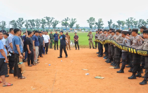 Thumbnail Berita - Simulasi Pengamanan Pilkada Labuhanbatu, Ada Kode Hijau dan Kuning