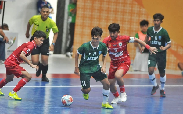 Thumbnail PON 2024: Futsal Jatim Tundukkan Sulawesi Barat 4-1, Jaga Asa Lolos dari Fase Grup